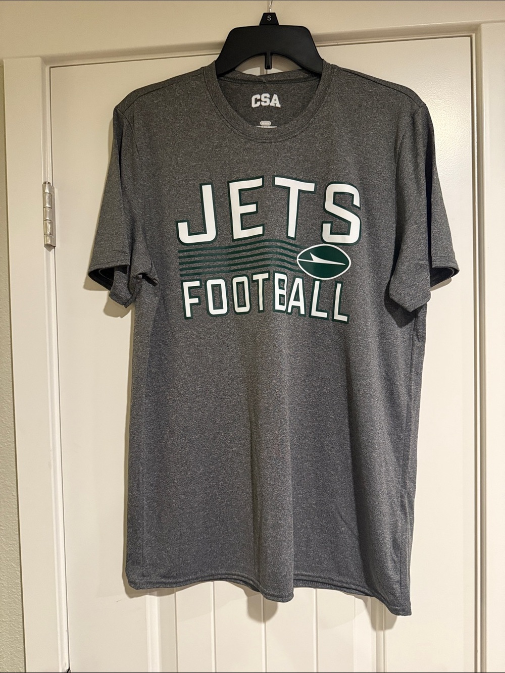 CSA Grey "JETS FOOTBALL" Graphic Tee